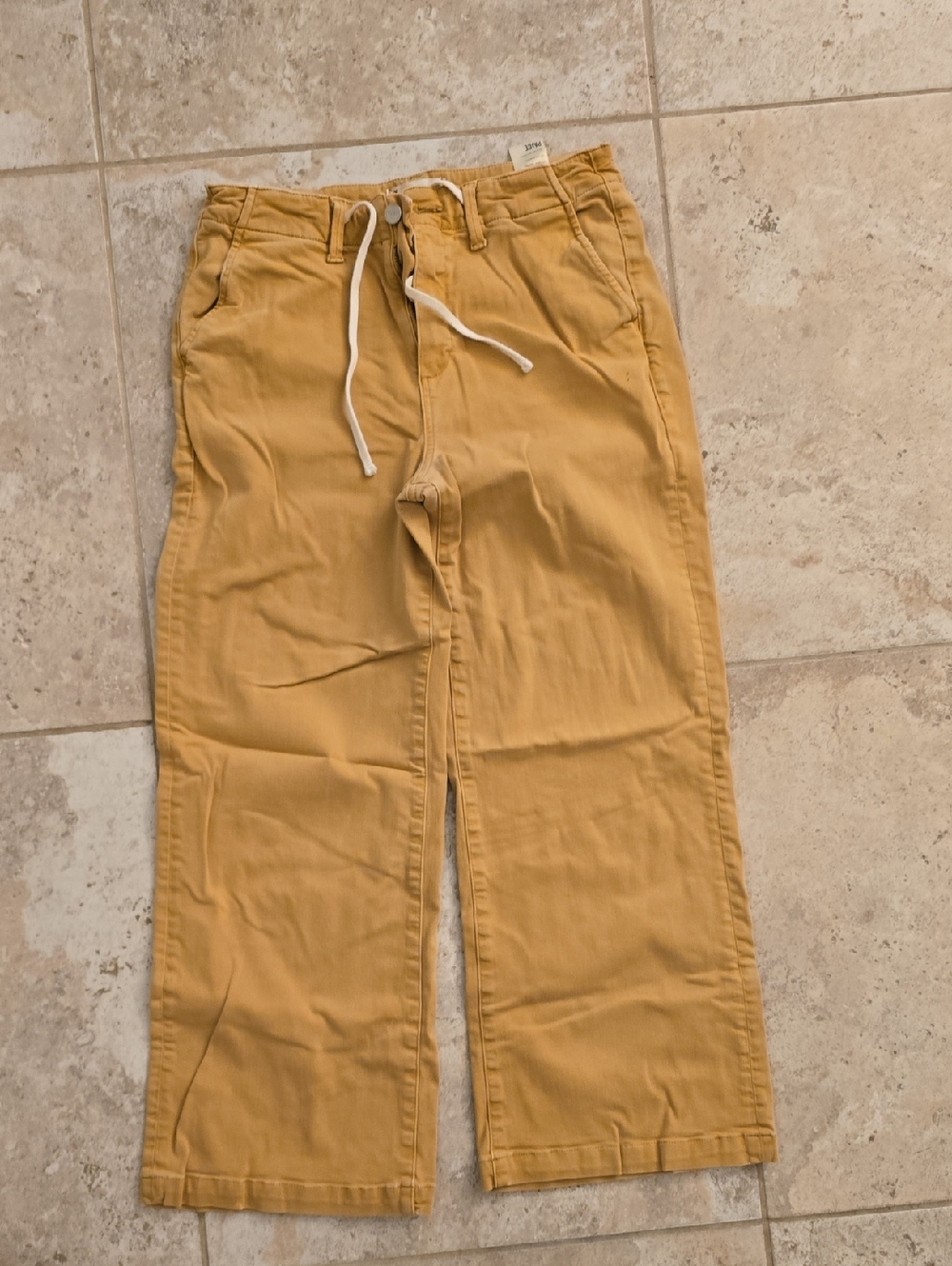Paige Size 28 Women's Casual Drawstring Pants in Mustard